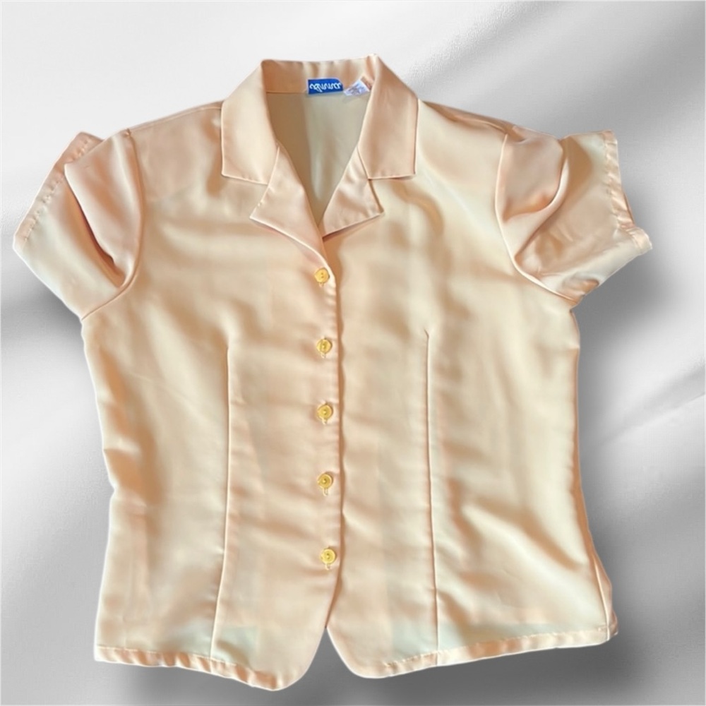 💥VINTAGE💥 Anna Short Sleeve Blouse Size Medium